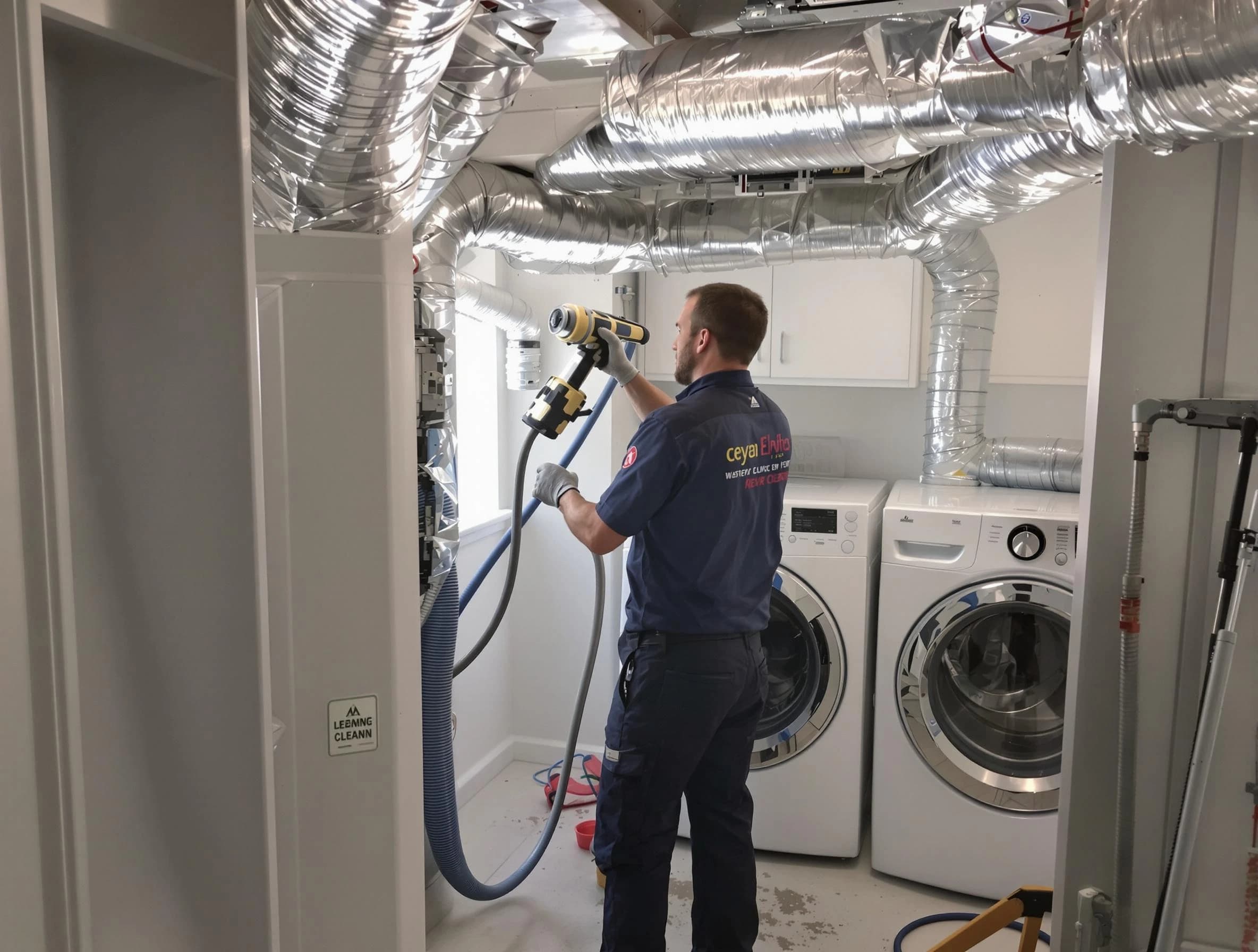 Peralta Dryer Vent Cleaning specialist using advanced equipment for thorough duct cleaning in Peralta