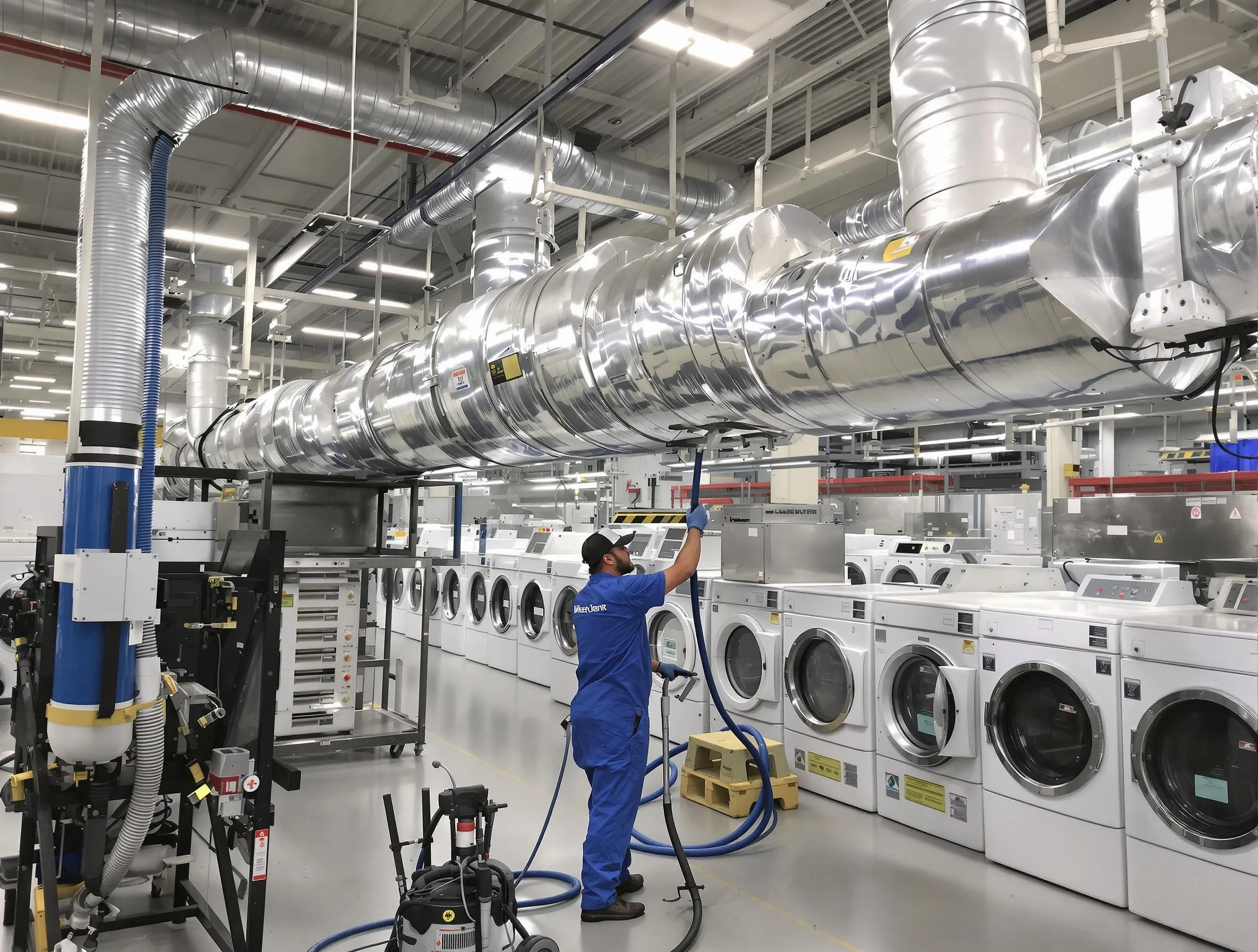 Peralta Dryer Vent Cleaning team performing heavy-duty industrial dryer vent cleaning in Peralta